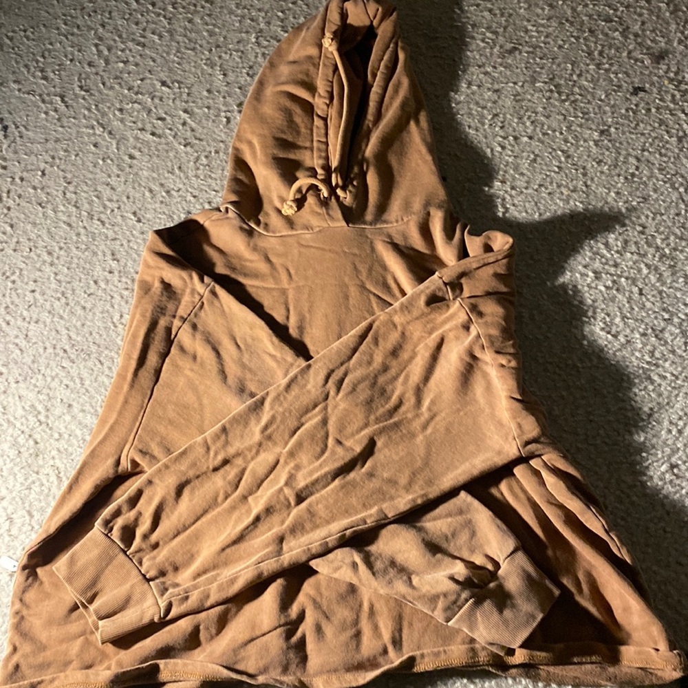 Orange hoodie/crop top, brand forever 21, 2xl
